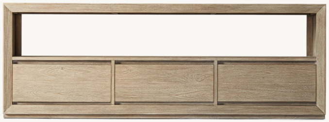 Front view of Callum Wide Media Console 