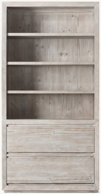 Front view of Callum 2-Drawer Bookcase 