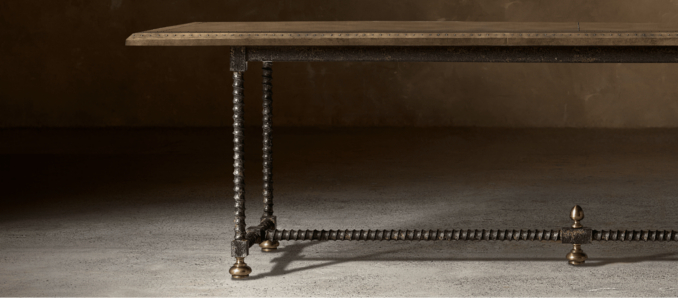 Baldacchino Brass Dining Table Collection