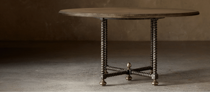 Baldacchino Brass Dining Table Collection