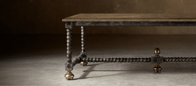 Baldacchino Brass Coffee Table Collection