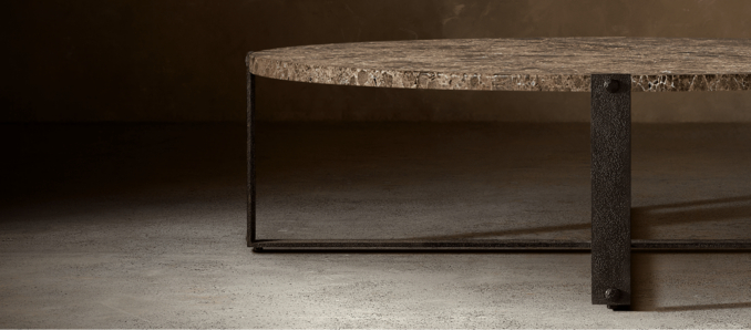 FlatIron Emperador Coffee Table Collection